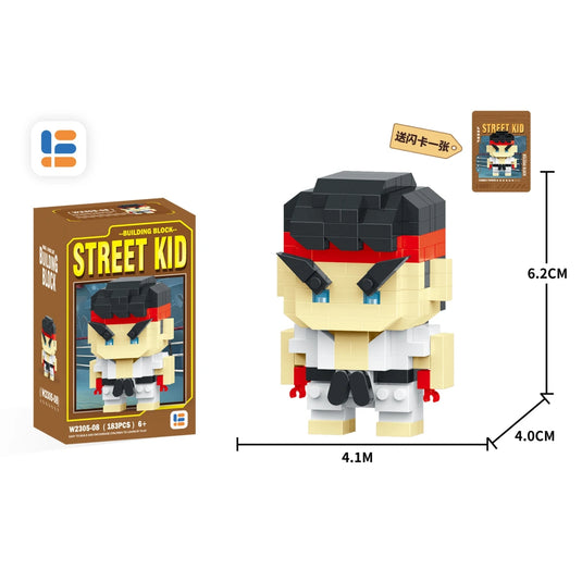 Bloc construction figurine street fighter 01