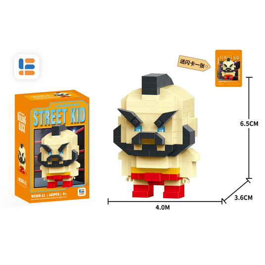 Bloc construction figurine street fighter 03