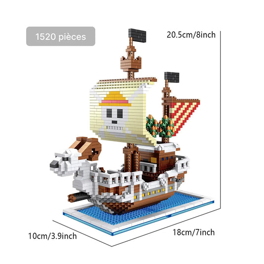 Blocs de construction - Bateau pirate anime