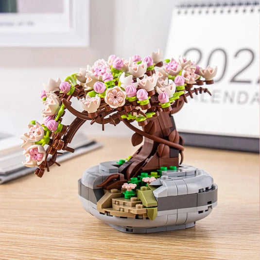 Bloc de construction deco bonsai cerisier