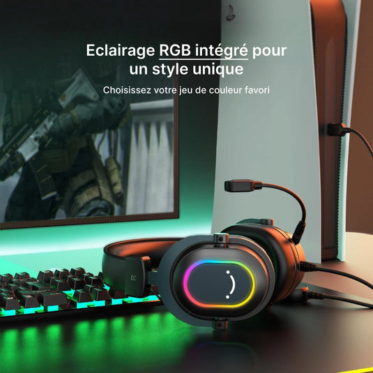 Casque gamer micro PC PS5