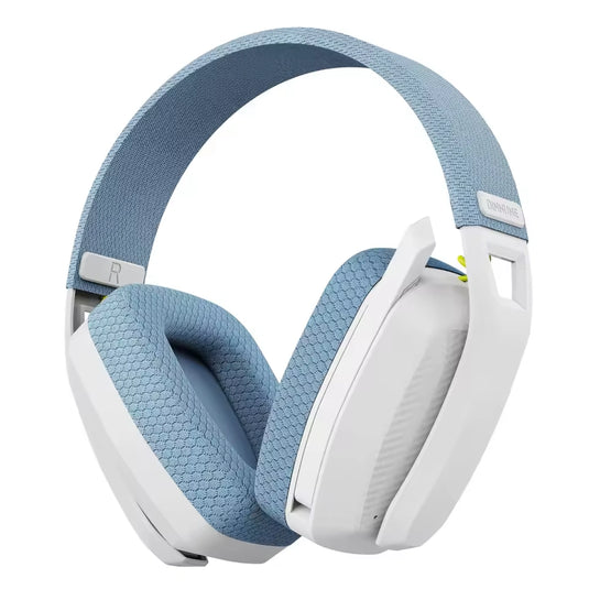 Casque sans fil gaming micro blanc bleu