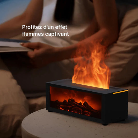 Diffuseur huiles essentielles effet flammes feu
