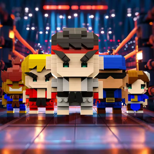 figurine street fighter action construction