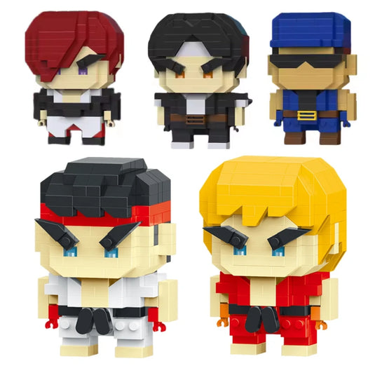 Figurine street fighter construction collection
