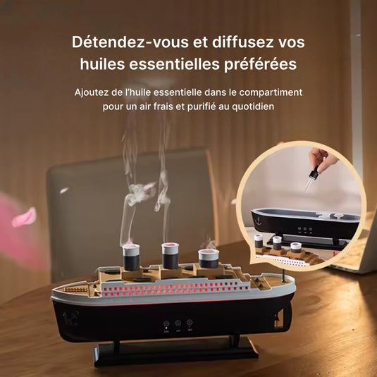Humidificateur air bateau diffuseur
