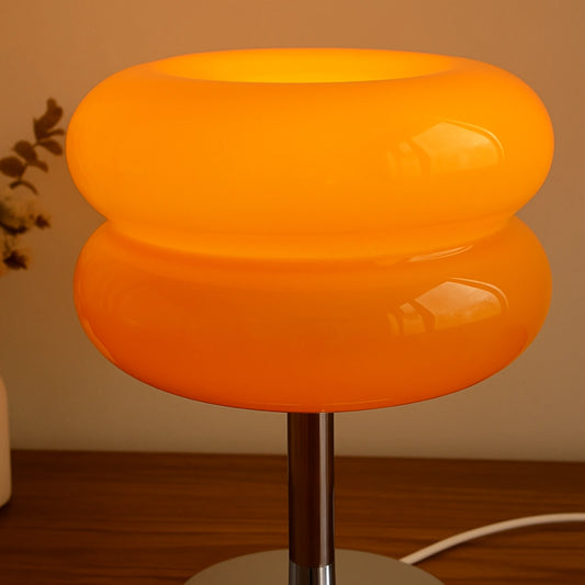 Lampe de chevet en verre retro vintage