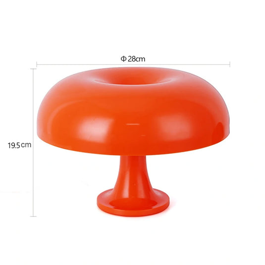 Lampe vintage design champignon orange