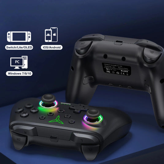 Manette switch sans fil rgb controlleur