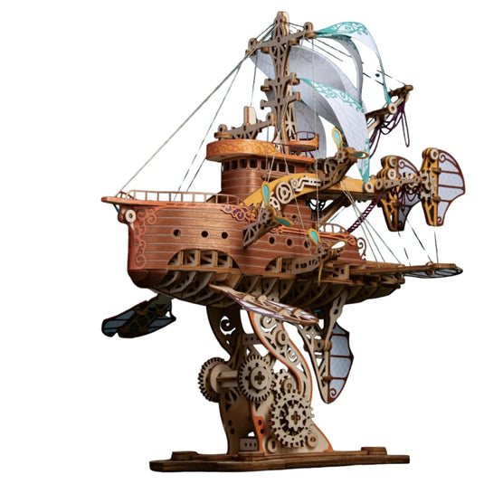 Maquette vaisseau spatial bois 3D