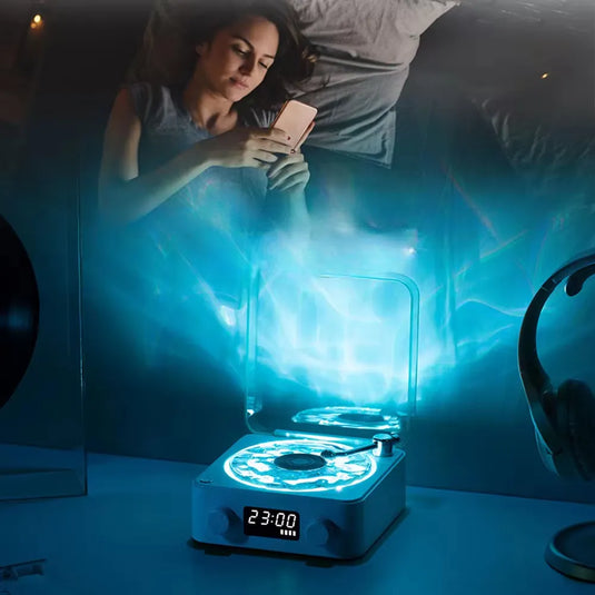 Mini enceinte bluetooth portable vinyle