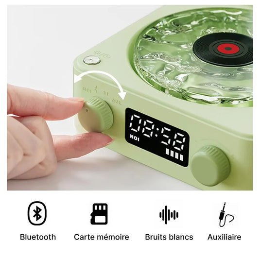 Mini enceinte bluetooth portable vinyle