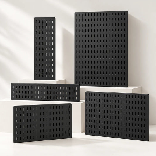 Panneau perforé de bureau – Pegboard gaming noir
