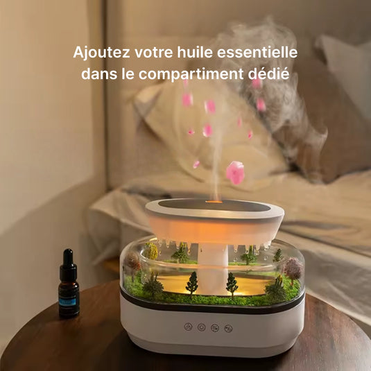 Purificateur air gouttes de pluie
