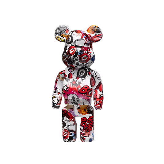 Statue ours design résine déco art