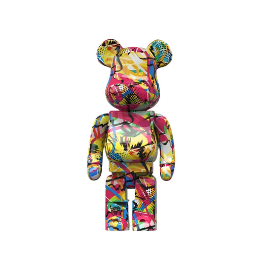 Statue ours design résine art déco abstrait