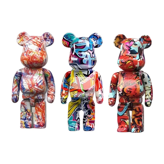 Statue ours design résine art