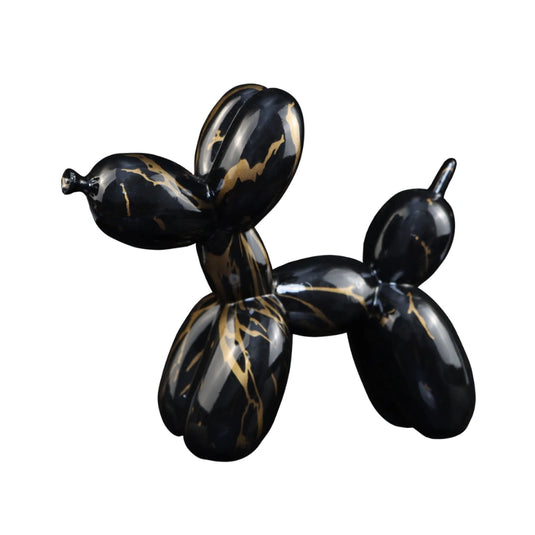 Statue résine chien ballon design art