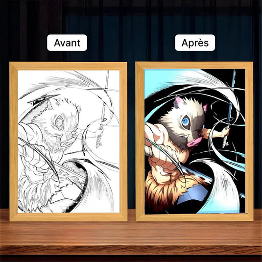 Tableau lumineux Demon Slayer Inosuke