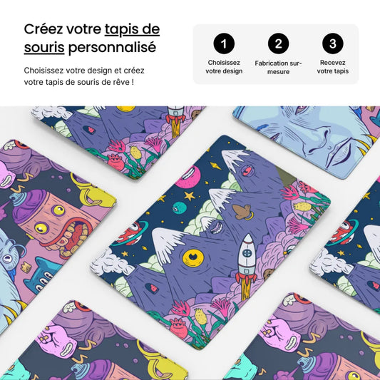 Tapis de souris design personnalisé XXL
