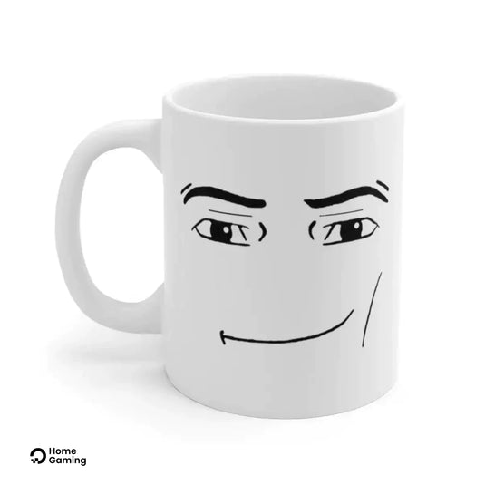 Tasse minimaliste visage homme