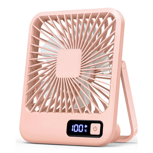 Ventilateur portable usb bureau rose