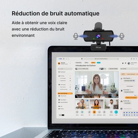 Webcam Full HD avec micro et trépied