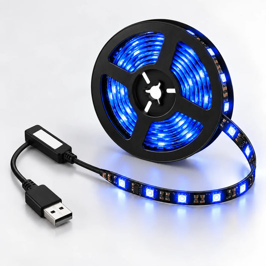Ruban LED RGB Bluetooth pour chambre et setup – 1 à 5 m