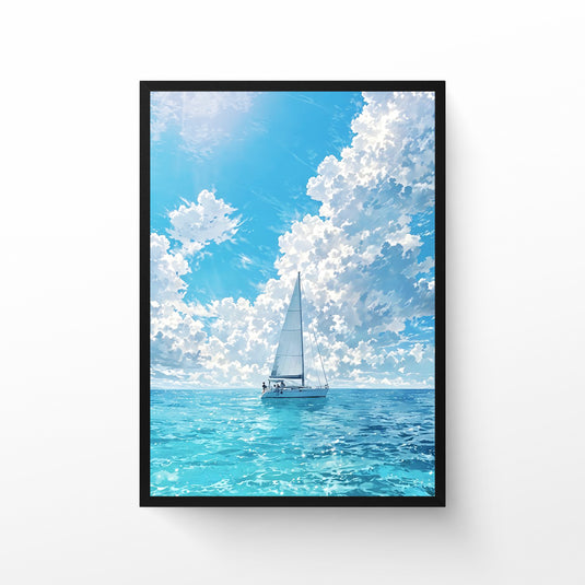 Affiche - Voilier en mer - Anime