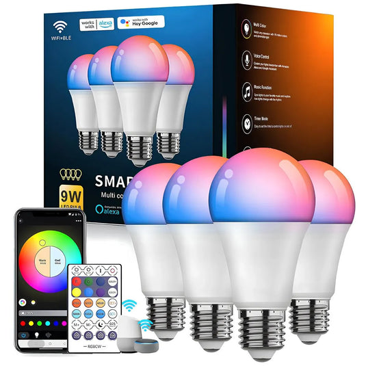 Ampoule LED connectée RGB E27