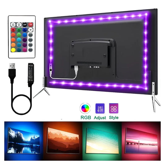 bandeau led rgb pour tv chambre