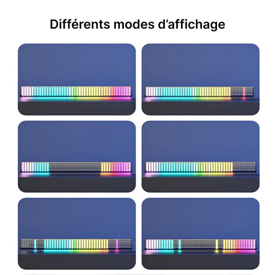 barre led lampe bureau modes lumieres variations
