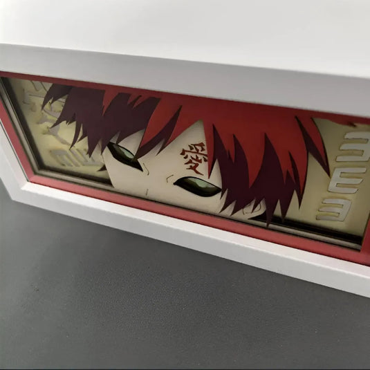 Boite lumineuse anime Naruto Gaara