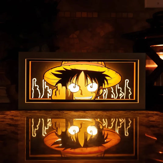 boite lumineuse anime one piece luffy