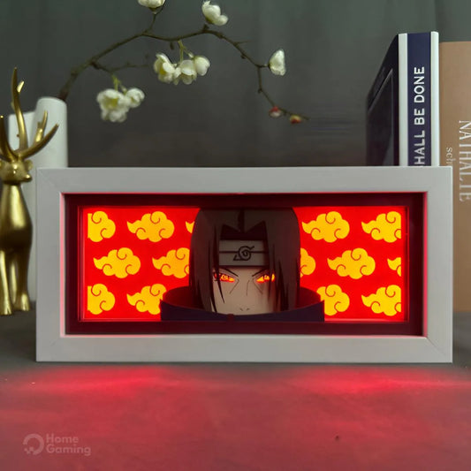 Boite lumineuse itachi Uchiwa Naruto