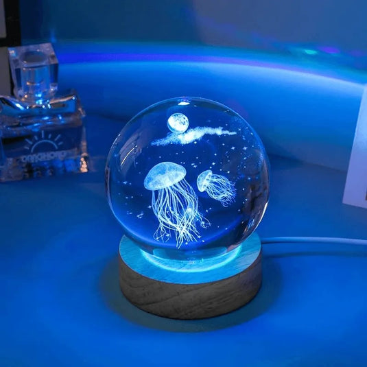 Boule de cristal LED Meduse