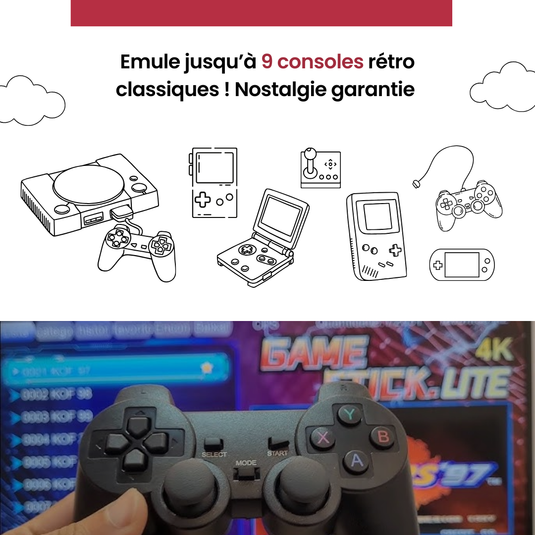 Gamekey™ Clé console de jeu retro gaming