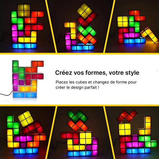 Cubes LED décoration gaming