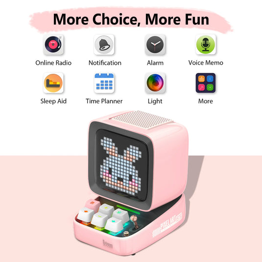 enceinte bluetooth divoom ditoo retro pixel art