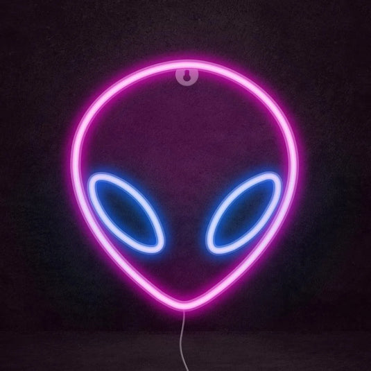 Enseigne neon led alien