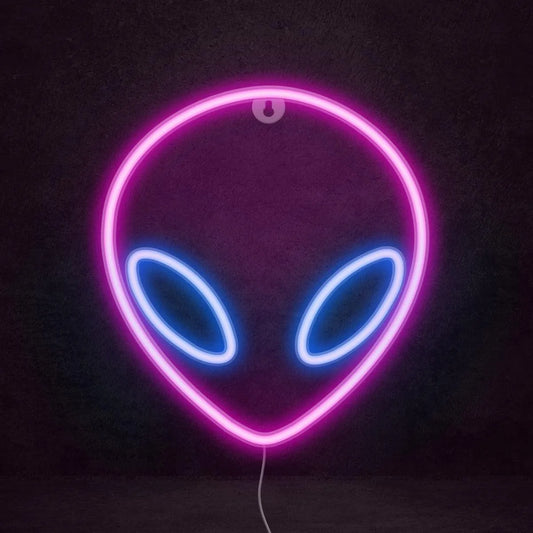 Enseigne neon led alien