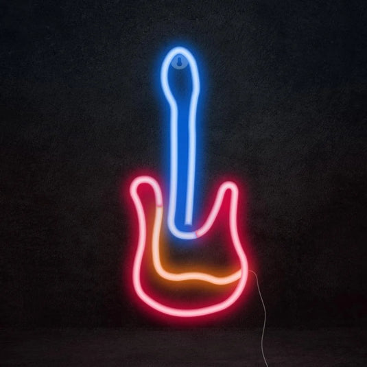 Enseigne neon LED guitare