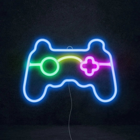 Enseigne neon led manette de jeux