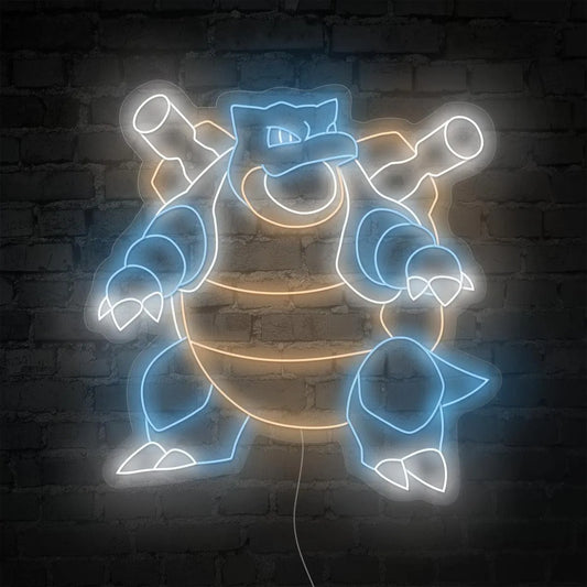 Enseigne neon LED Tortank Pokémon