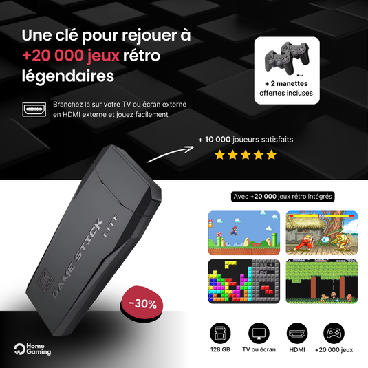 Gamekey™ Clé console de jeu retro gaming