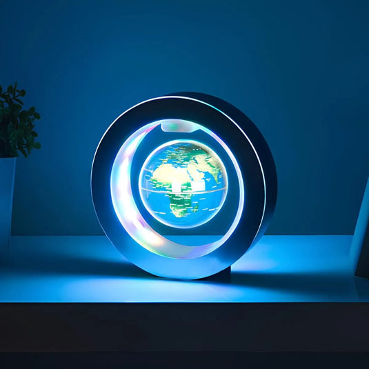 globe terrestre lumineux led magnétique lévitation