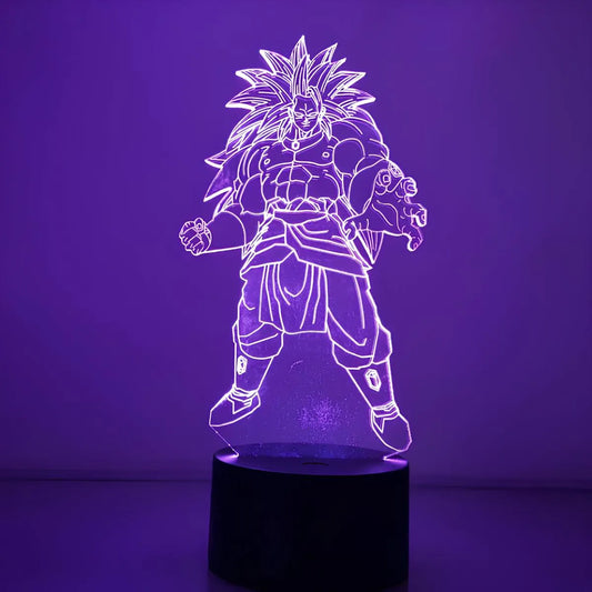 Lampe 3D LED Broly Dragon Ball Z