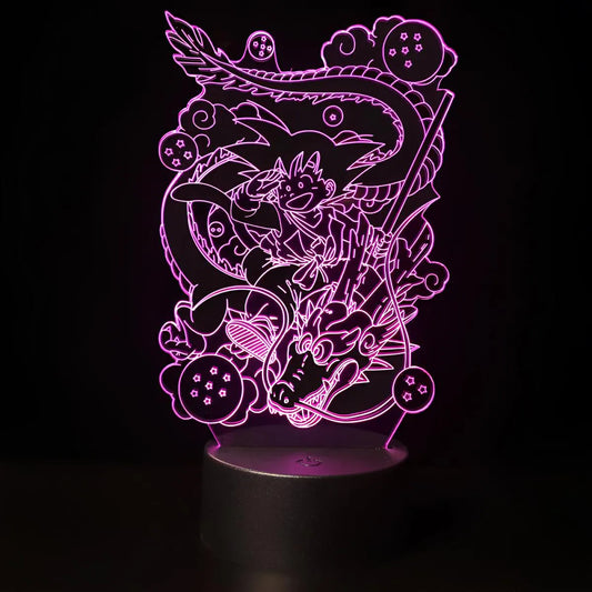 Lampe 3D LED Goku et Shenron Dragon Ball Z