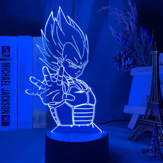 lampe 3d vegeta dragon ball z anime