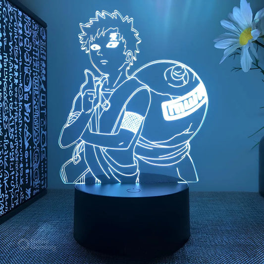 Lampe 3D LED Gaara Naruto